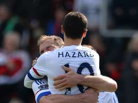 Eden Hazard logró sus dos primeros goles en la Premier League en la presente temporada. AFP