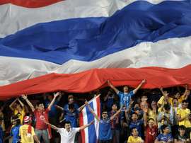 Thai supporters at a World Cup qualifier against Saudi Arabia in Bangkok in 2011. AFP