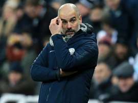 Guardiola stunned after a 2-1 defeat against Newcastle. AFP