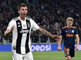 Mandzukic is thinking of possibly moving to Qatar. AFP
