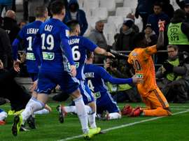 Strasbourg triumphed on penalties against Marseille. AFP