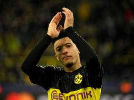 Sancho has been linked with United. AFP