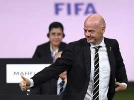 Gianni Infantino hopes a Chinese bid for the 2030 World Cup will be considered. AFP