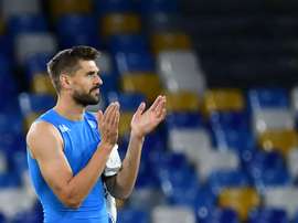 Llorente has only made three Serie A appearances this season. AFP