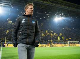 Jogador do Hoffenheim a festetar o quarto gol da equipe. EFE