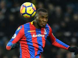 Benteke has been put up for sale by Crystal Palace. AFP