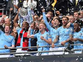 La prime de Manchester City pour le triplé anglais. AFP