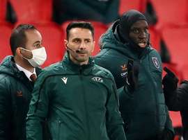 The 4th official in PSG v Baseksehir is back refereeing. AFP