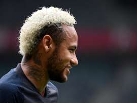 Neymar is in the PSG squad for the first time this season. AFP