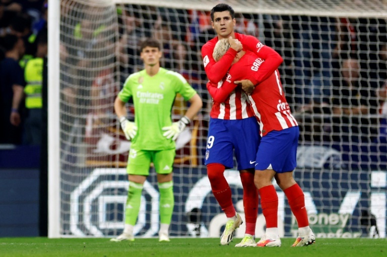 Morata brace helps Atletico end Real Madrid winning streak