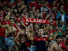 Al Ahly fans cheering on their side. AFP