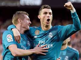 Kroos habló sobre la marcha de Cristiano. AFP