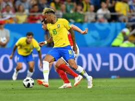 Neymar no tuvo un gran día contra Suiza, y Costa Rica espera anularle de nuevo. AFP