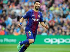Suarez netted the first goal of the game. AFP