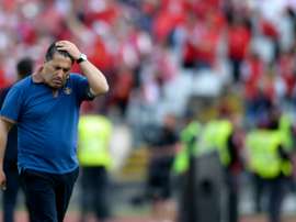 Portos then coach Jose Peseiro reacts during the Portuguese Cup final football match against SC Braga on May 22, 2016