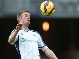 West Bromwich Albions midfielder Chris Brunt, pictured on February 21, 2015, has ruptured the anterior cruciate ligament in his right knee