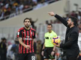 Gattuso has picked up a touchline ban. AFP