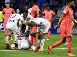 Traore got the only goal of the game in Lyon's win. AFP