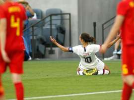 Carli Lloyd for the USA. AFP