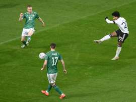 Gnabry scored a hat-trick to make sure Germany topped their Euro 2020 qualifying group. AFP