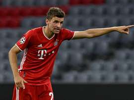 Thomas Muller and his Bayern teammates must get used to the hot weather in Portugal. AFP