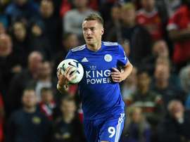 Vardy est en contrat avec le club jusqu'en 2022. AFP