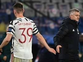 Manchester United boss Ole Gunnar Solskjaer (right) is under pressure at Old Trafford. AFP
