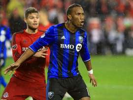 O atacante africano abandonou o Montreal Impact a começos deste ano. AFP