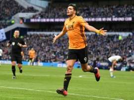 Raul Jimenez admits he's pleased with Juve and united's interest. AFP