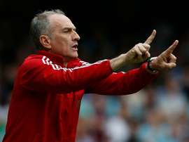 Guidolin shouts instructions to his side from the sidelines. AFP