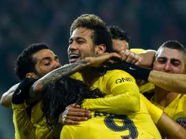 Neymar scored a sublime free-kick as PSG cruised past Lille. AFP