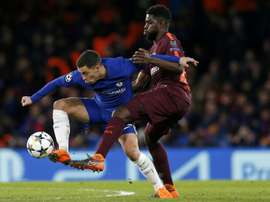 Hazard elogia Messi. AFP