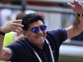 Maradona cargó contra la CONMEBOL. AFP