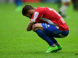 Sporting Gijón diz adeus à primeira divisão. AFP