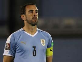 Diego Godin was one of the Uruguay players to test positive for COVID-19. AFP