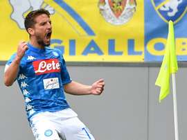Mertens est sur le point de signer un nouveau contrat, selon la presse italienne. AFP