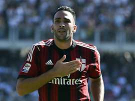 Sevillas French defender Adil Rami, pictured on September 28, 2014, is ruled out for up to six weeks with a groin injury