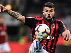 Cutrone, del Milan a los 'Wolves'. AFP