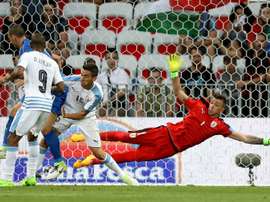 Italy dominated the match against Uruguay and won 3:0. AFP