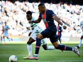 Mbappé is staying at PSG. AFP