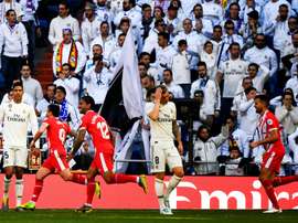 O Girona esvazia o Bernabéu. AFP