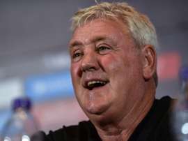Bruce firmly defended his managerial record in a fiery opening presser as Newcastle manager. AFP