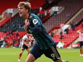 Patrick Bamford celebrates after scoring against Sheffield United. afp_en