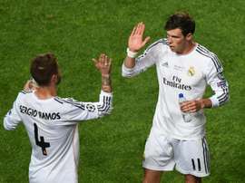 Real Madrids Gareth Bale (R) pictured here with his teammate Sergio Ramos during the 2014 Champions League final against Atletico Madrid