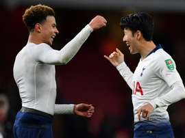 Dele Alli (L) could be banned for his Coronavirus video. AFP