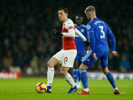 Ozil ne jouera pas le prochain match d'Europa League. AFP