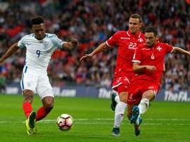 Daniel Sturridge (left) scored Englands opening goal against Malta