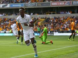 Abraham scored a hat trick and an own goal against Wolves. AFP