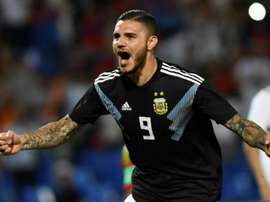 Icardi is hoping to become the most potent striker on the planet. AFP