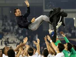 Xavi wants 'total harmony' to return to Barcelona as coach. AFP
